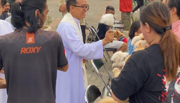 Peringati St. Fransiskus Asisi, Gereja Katolik Bunda Maria Gelar Pemberkatan Hewan Pertama di Cirebon