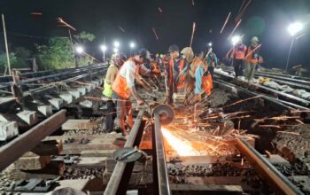 Tingkatkan Keselamatan Perjalanan KA  Melalui Penggantian Wesel di Beberapa Emplasemen Stasiun