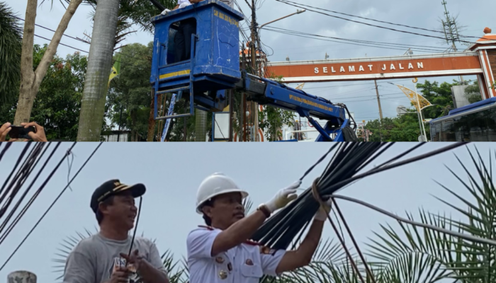 Wali Kota Ikut Merapihkan Kabel Telekomunikasi, Prioritaskan Keamanan dan Estetika Kota