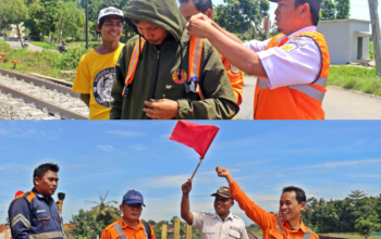Daop 3 Cirebon Lakukan Simulasi Tanggap Darurat dan Sosialisasi Keselamatan di Perlintasan Sebidang Bagi Masyarakat